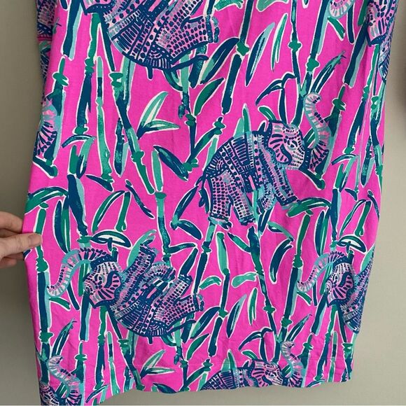 Lilly Pulitzer Sophie Dress UPF 50+ Mandevilla Extra Lucky Elephant - Picture 5 of 7